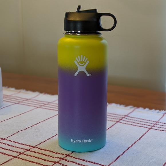 yellow green purple hydro flask